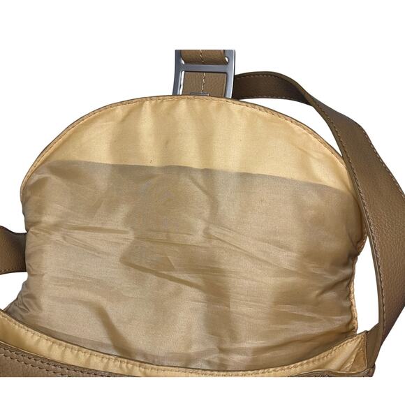 Kenneth Cole Reaction Camel Leather Shoulder Bag - Picture 15 of 15